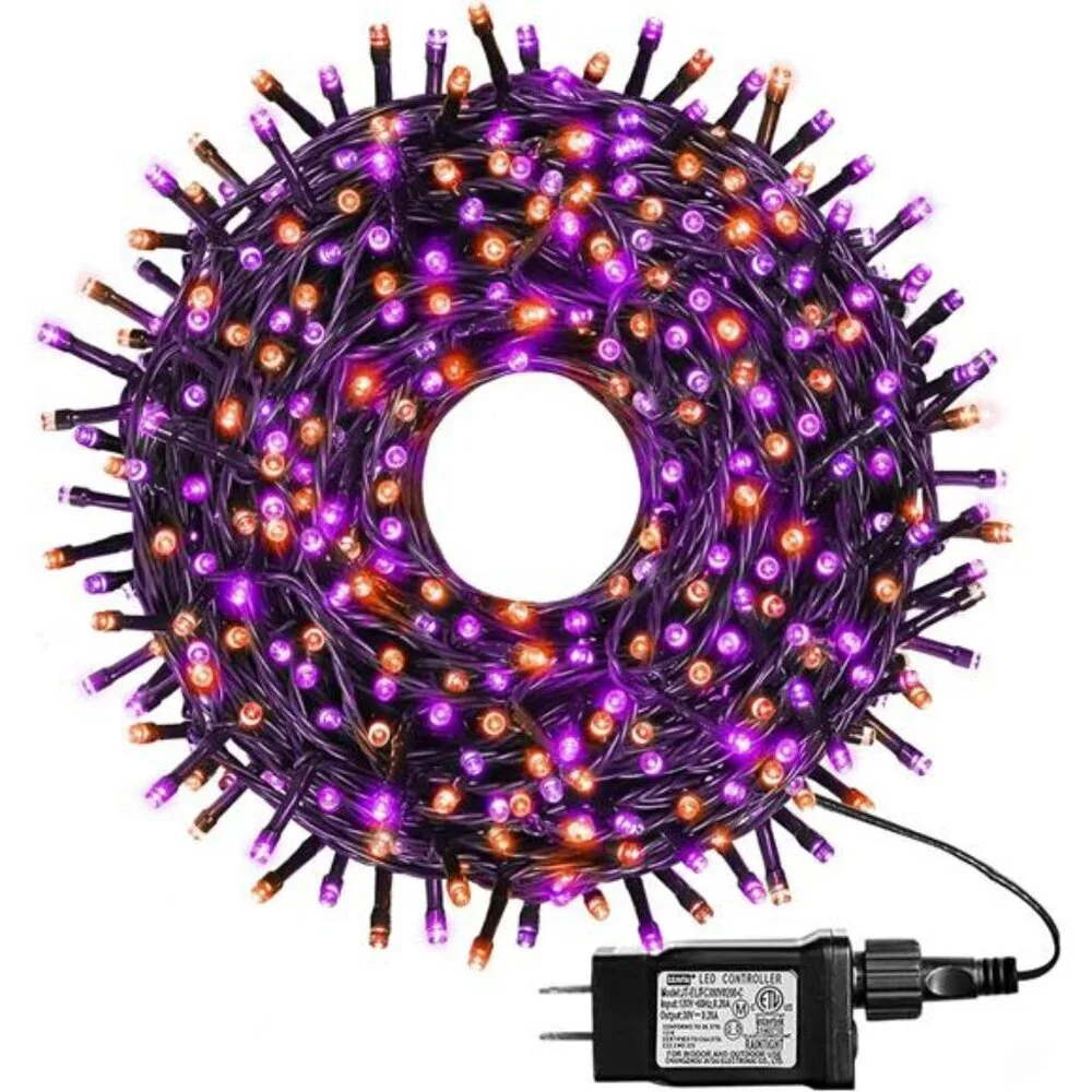500 LED Halloween Lights, 164FT 8 Lighting Modes Plug in Waterproof Fairy Lights